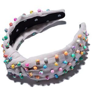 Lele Sadoughi Multicolor Millefiori Beaded Headband Lele Sadoughi Multicolor Millefiori Beaded Top Knot Headband  main image 2